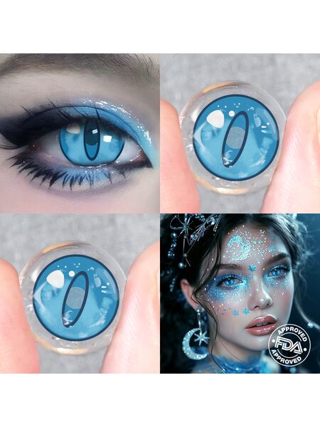 Avalanche Blue Costume 6 Months Contact Lenses