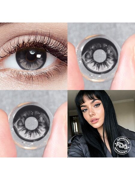 Snowfall Black 6 Months Contact Lenses
