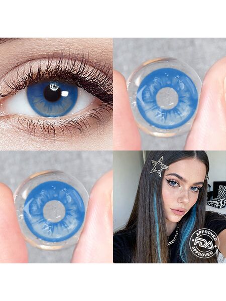 Snowfall Blue 6 Months Contact Lenses