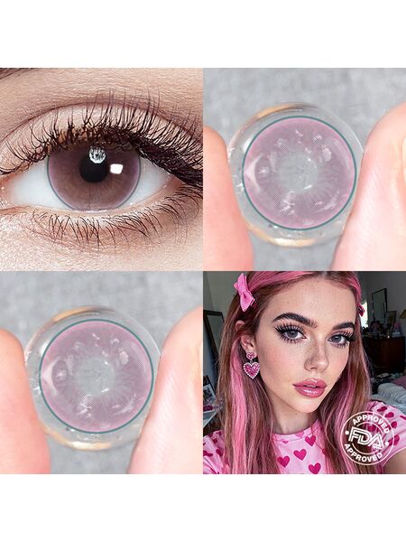 Lucency Pink 6 Months Contact Lenses
