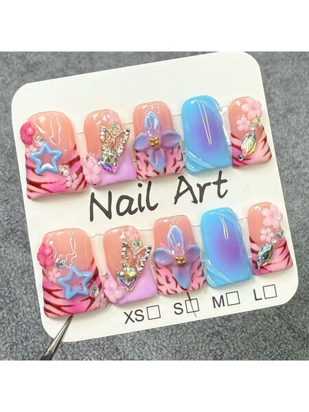 Rainbow Bliss Multicolor Nails