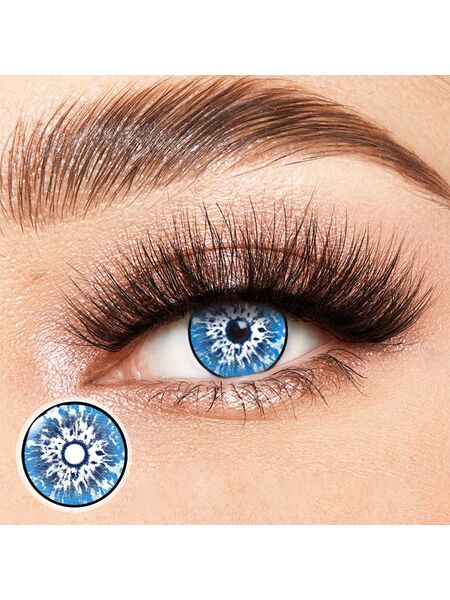 Gojo Blue Costume Yearly Contact Lenses
