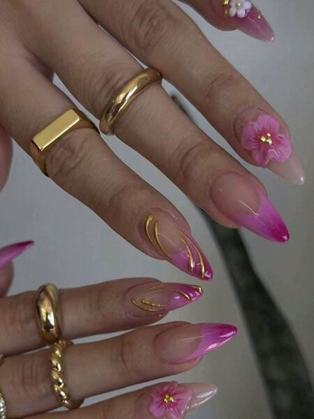 Amethyst Blossom Purple Nails