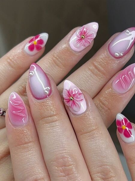 Blossom Belle Pink Nails
