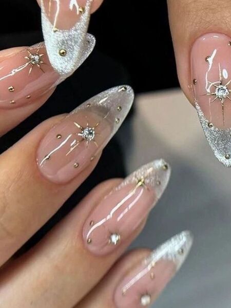 Crystal Dawn Pink Nails