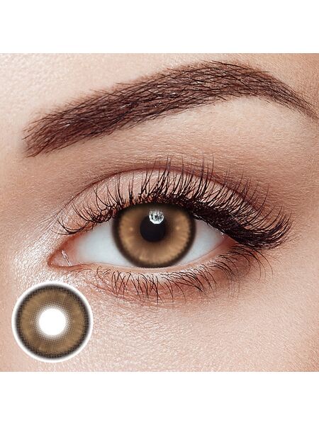 Eros Brown Yearly Contact Lenses