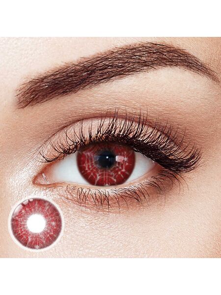 Solomon Red Yearly Contact Lenses