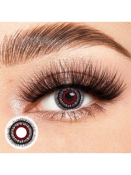 Obscura Red Costume Yearly Contact Lenses