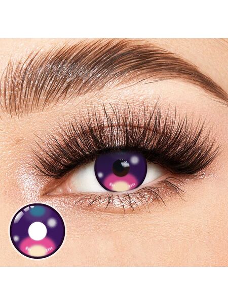 Mochi Sky Purple Costume Yearly Contact Lenses