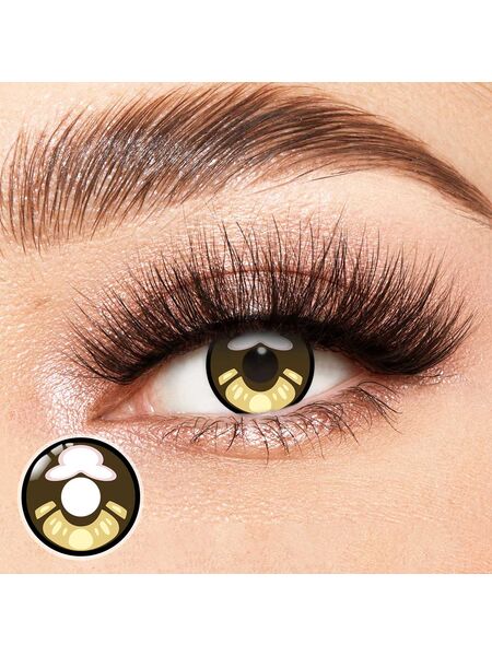 Red Cell Brown Costume Yearly Contact Lenses