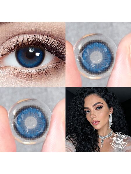 Lamy Blue 6 Months Contact Lenses | 2 Pcs