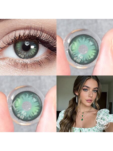 Flurry Green 6 Months Contact Lenses