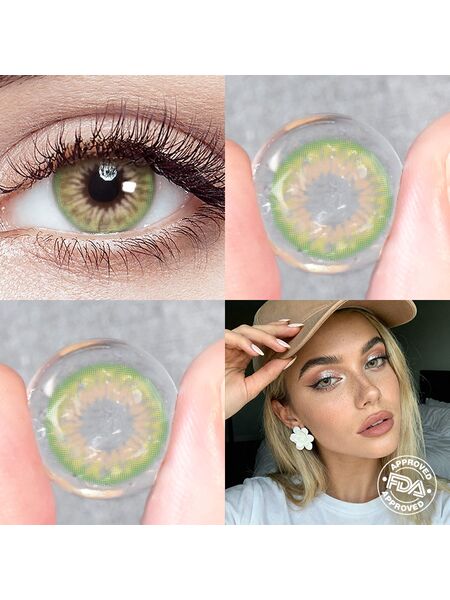 Kiwi Green 6 Months Contact Lenses | 2 Pcs
