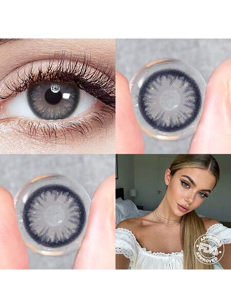 Elysnow Black 6 Months Contact Lenses | 2 Pcs