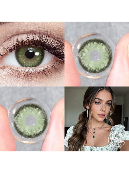 Elysnow Green 6 Months Contact Lenses | 2 Pcs