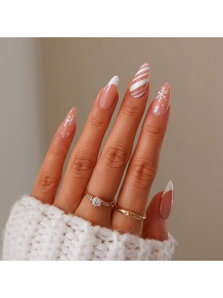 Icy Blush Pink Nails