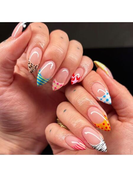 Bright Bits Multicolor Nails