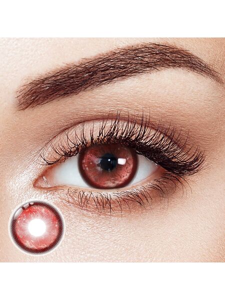 Thermo Aura Red Prescription Yearly Contact Lenses | 2 Pcs