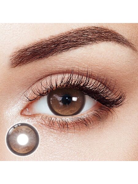 Gilded Tides Brown Prescription Yearly Contact Lenses | 2 Pcs