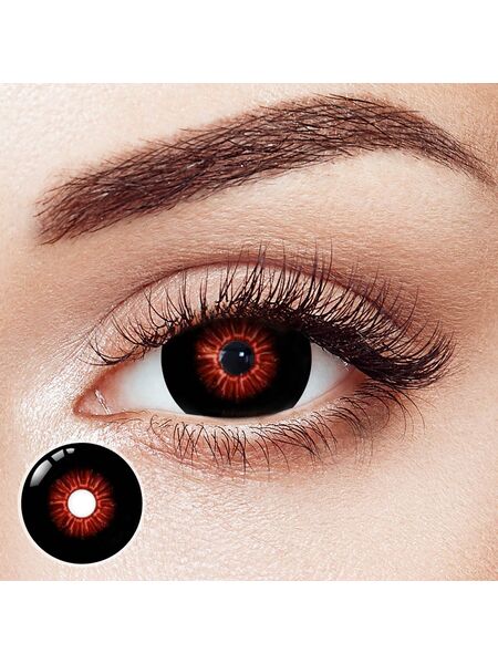 Tokyo Ghoul Black Sclera 17mm Costume Yearly Contact Lenses