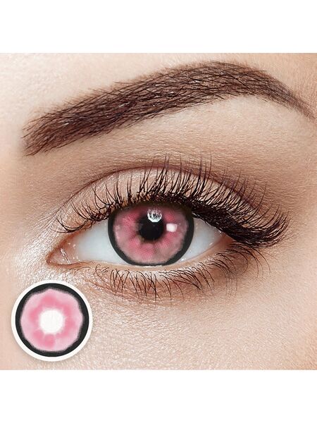 Cyberdoll Pink Costume 6 Months Contact Lenses  | 2 Pcs
