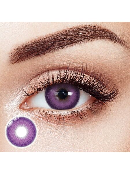 Zodiac Purple Prescription 6 Months Contact Lenses | 2pcs