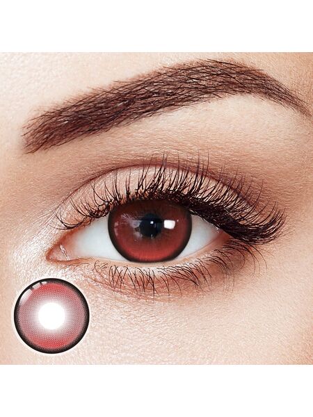 Maroon Red Prescription 6 Months Contact Lenses | 2 Pcs