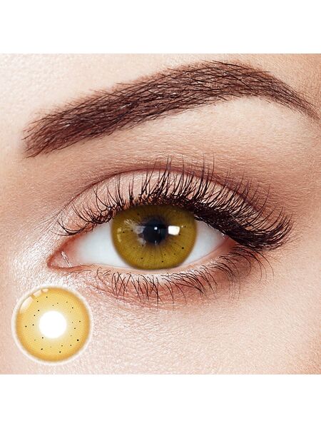 Dottie Yellow Prescription 6 Months Contact Lenses | 2 Pcs