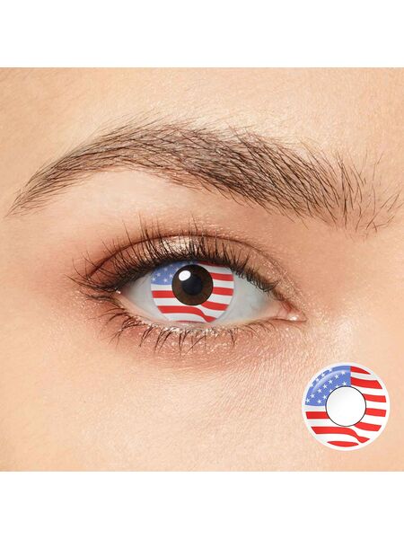 Freedom Star Costume Yearly Contact Lenses | 2 Pcs