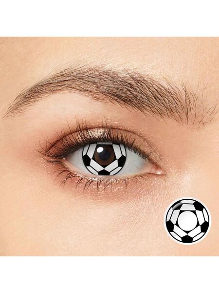 Soccer Dream Costume Yearly Contact Lenses | 2 Pcs