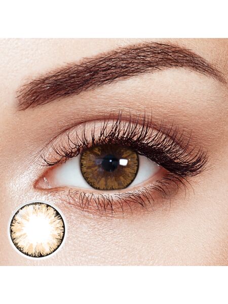 Glimmering Brown 6 Months Contact Lenses | 2 Pcs