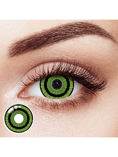 Haunted Forest Green Sclera 17mm Costume 6 Month Contact Lenses | 2 Pcs