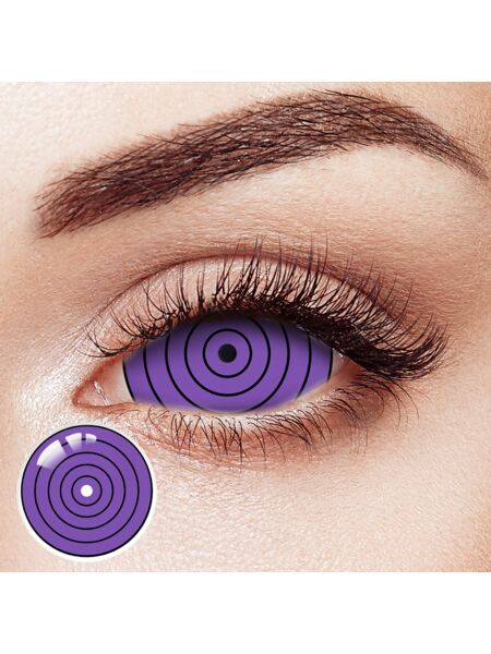 Rinnegan Purple Sclera 22mm Costume 6 Month Contact Lenses | 2 Pcs