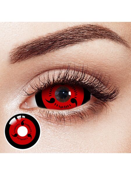 Sharingan Red Sclera 22mm Costume 6 Month Contact Lenses | 2 Pcs