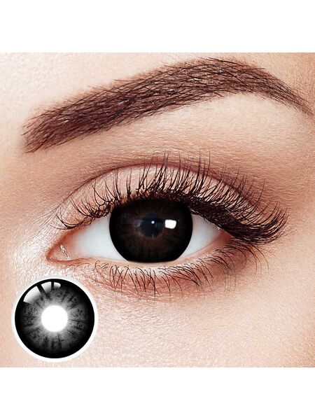 Dark Territory Black 6 Month Contact Lenses | 2 Pcs