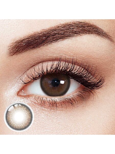 Lavender Haze Brown 6 Months Contact Lenses | 2 Pcs