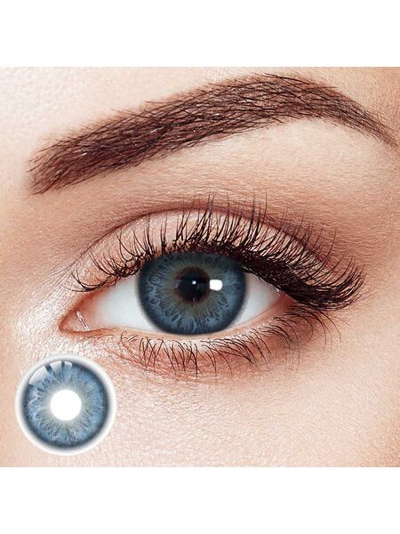 Kitsune Glow Blue 6 Months Contact Lenses | 2 Pcs
