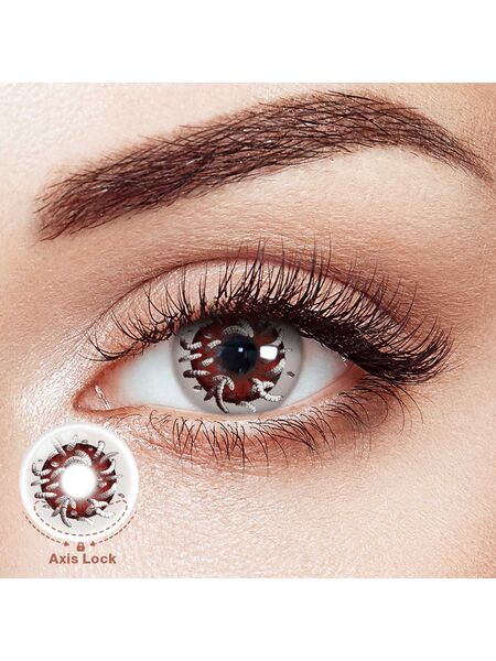 Vermis Red Costume Yearly Contact Lenses | 2 Pcs