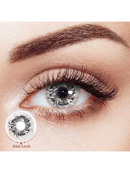 Vermis Gray Costume Yearly Contact Lenses | 2 Pcs