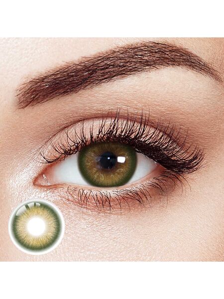Puffstar Green Prescription Yearly Contact Lenses | 2 Pcs
