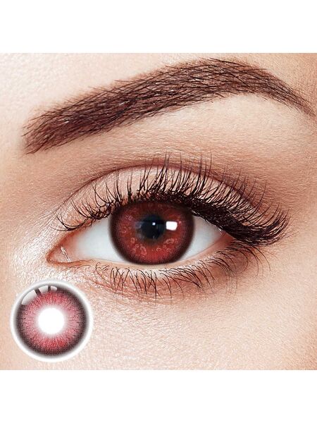 Puffstar Red Prescription Yearly Contact Lenses | 2 Pcs