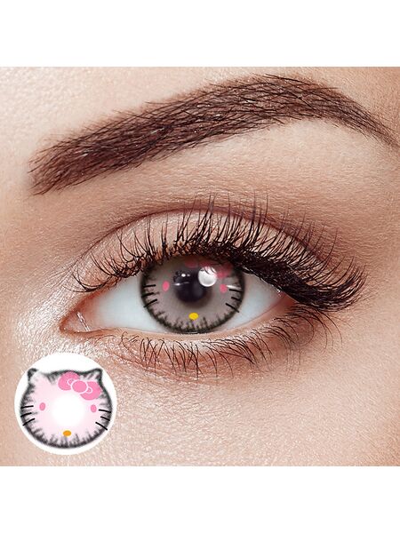 Kitty Pink Costume Yearly Contact Lenses