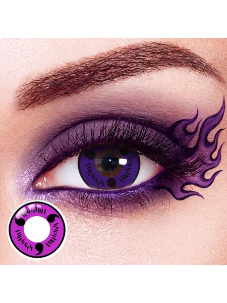 Sasuke Uchiha Purple Costume Yearly Contact Lenses | 2 Pcs