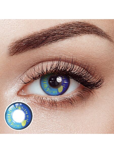 Lunar Earth Blue Costume Yearly Contact Lenses