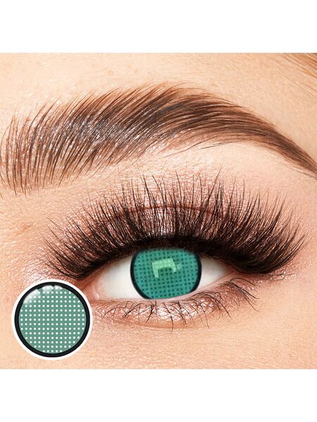 Mesh Green Costume Yearly Contact Lenses