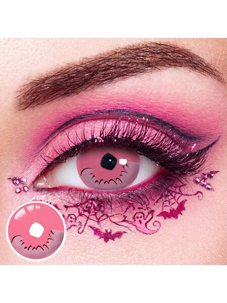 Kamado Nezuko Pink Costume Yearly Contact Lenses | 2 Pcs