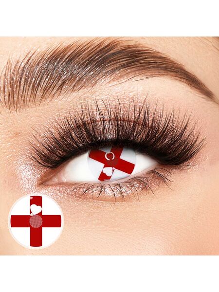Red Cross Costume Yearly Contact Lenses