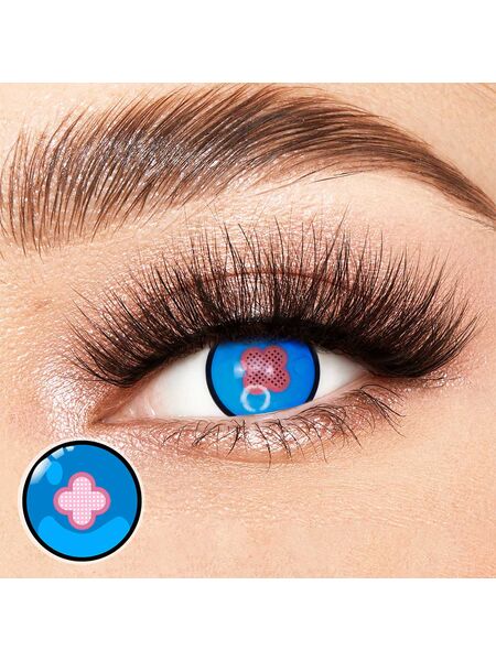 Hibana Blue Costume Yearly Contact Lenses