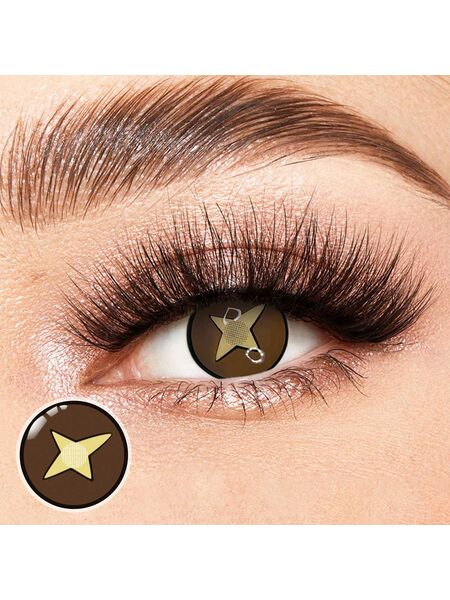 Kinoko Brown Costume Yearly Contact Lenses