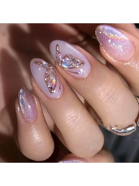Magic Mirror Purple Nails